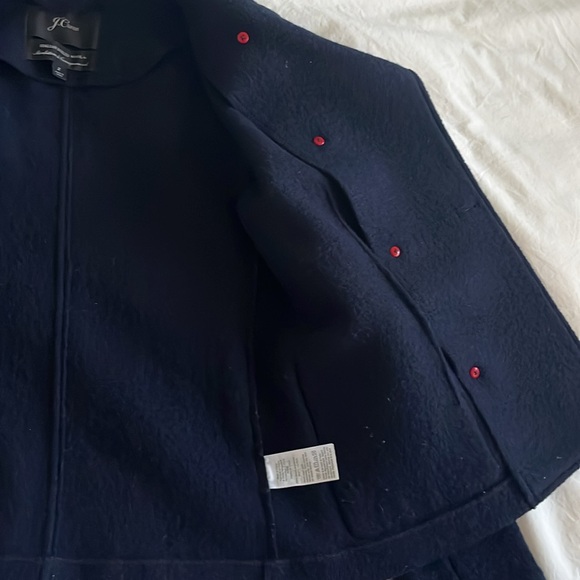 J Crew Wool Jacket, Size 2, Navy - Picture 8 of 10